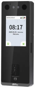 ZKTeco BioFace A1 Multi-Biometric Access Control Terminal, Visible Light Facial Authentication Technology, In-Glass Fingerprint Authentication, Video Intercom Capability, Black | BioFace-A1