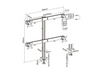 Newstar 91-LDT38C04 Quad Monitor Arm, Fits 17″ to 32″ Screens, 8kg Max Weight, Free-Tilt, Individual VESA Plate Height Adjustment, Cable Management, 360° Rotary VESA Plate, White | 91-LDT38C04