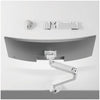 Newstar 91-LDT92C012 Monitor Arm, Fits 24" to 57" Monitor, Up to 27kg Max Weight Load Capacity, Detachable VESA Plate, Built-in Spring Tension Mechanism, 180° Rotation Stop, White | 91-LDT92C012