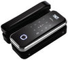 ZKTeco GL300 Glass Door Lock, 100 Sets Each Fingerprint/Card/Password, 10mm-12mm Door Thickness, No Hole Drilling Required, Black | GL300