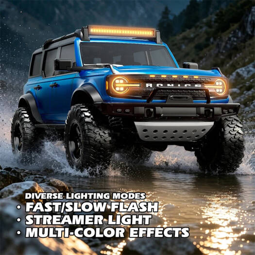 Azeon Hstar R22 RTR 1/12 2.4G 4WD RC Cars, RocK Crawler Off-Road Climbing Truck, Full Proportional Control LED Light Metal Gear Drive Shaft Vehicles Models Toys, Red | R22 RTR