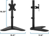Newstar 91-LDT12T01 Single Monitor Stand, Fits 32" Regular & 38" Ultrawide Screen, Up to 8kg Max Weight, Freestanding VESA Steel, Adjustable Height, Tilt, Swivel, Rotation, Black | 91-LDT12T01