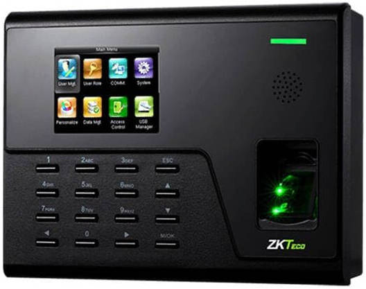 ZKTECO UA300 Pro Fingerprint Time & Attendance and Access Control Terminal, 2.8" Color Screen, TCP/IP, WIFI And USB Host Port, With Wi-Fi, Black | UA300-PRO