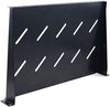 Azeon Front Mount Shelf, Standard Size, For 1U Shelf, Improve Airflow, Heavy Duty Ventilated Shelf, Improved Airflow Design, Universal Fit for Network Cabinets, Black | Front Mount Shelf