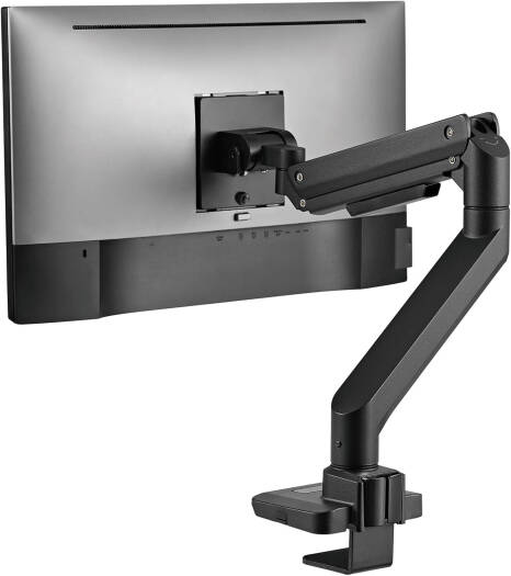 Newstar 91-LDT69C012 Counterbalance Monitor Arm, Fits 17" to 49" Flat & Curved Monitor, Up to 20kg Max Weight Capacity, 75x75 & 100x100 VESA, Tilt, Swivel, Screen Rotation, Black | 91-LDT69C012