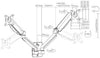 Newstar 91-LDA32114E Counterbalance Monitor Wall Mount, Fit 17" to 32" Screen, 9kg Max Weight, Spring Tension Mechanism, Free-Tilting, Spring-Assisted Mechanism, Cable Management, Black | 91-LDA32114E