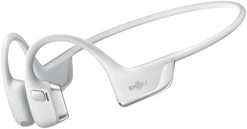 Shokz OpenRun Pro 2 Wireless Headphones, Bluetooth 5.3, Bone Conduction Technology, 12 Hours Battery Life, 101.3 dB Sensitivity, 150mAh Battery Capacity, Silver | 810160662891