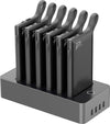 Phoni ‎PB922 6 in 1 Power Station, 10000 mAh, With Built In Cable, To Charge Multiple Devices, Portable and Safe, Black | ‎PB922 B6