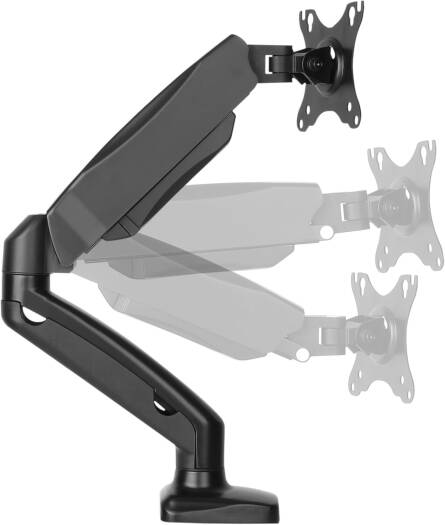 Newstar 91-LDT13C012E Monitor Arm, 17"-32" Curved Monitor, Up to 9kg Max Weight Capacity, Cable Management, 360° Rotary VESA Plate, Spring-Assisted Mechanism, Black | 91-LDT13C012E