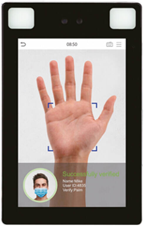 ZKTeco ProFace X P Facial & Palm Biometric Terminal, 30K Faces/5K Palms, 8" Touch, 0.3s Speed, IP68, Mask Detection, -30~60°C Access Control | ProFaceX-P