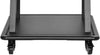 Newstar 91-T1035M Ultra-Heavy Duty Steel Mobile TV Stand, Supports 37" to 100" TV, Up to 150kg Max Weight Capacity, Heavy-Duty Casters with Locking Mechanism, Support Shelf, Black | 91-T1035M