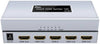 DTECH DT-7144A HDMI Splitter 1x4, Supports 4Kx2K 30Hz Resolution, 340MHz/3.4Gbps Signal Bandwidth, EDID Automatic Recognition, Signal Connection Indicator, Silver | DT-7144A