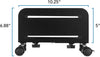 Newstar 91-CPB4 CPU Stand, Fits 4.7" To 8.2" Wide PC's, Compatible with ATX Mini & Mid Tower, 2 Locking Wheels, 2 Caster Wheels, Heavy Duty Metal, Ventilated, Black | 91-CPB4