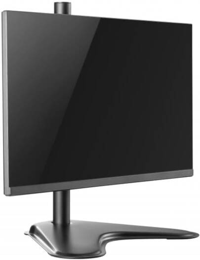 Newstar 91-LDT12T01 Single Monitor Stand, Fits 32" Regular & 38" Ultrawide Screen, Up to 8kg Max Weight, Freestanding VESA Steel, Adjustable Height, Tilt, Swivel, Rotation, Black | 91-LDT12T01