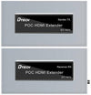 DTECH DT-7073 HDMI Single Cable Extender, 1080P @ 60hz Resolution, 225MHz Bandwidth, Up To 50 Meters Transmission Distance, Silver | DT-7073