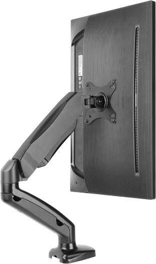 Newstar 91-LDT13C012E Monitor Arm, 17"-32" Curved Monitor, Up to 9kg Max Weight Capacity, Cable Management, 360° Rotary VESA Plate, Spring-Assisted Mechanism, Black | 91-LDT13C012E