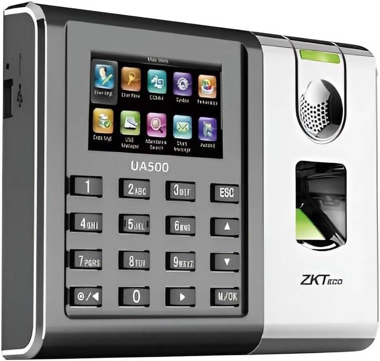 ZKTeco UA500 Biometric Time & Attendance Terminal With a 3-inch Color TFT Display(Finger+Card+Pin+LAN)