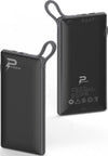 Phoni ‎PB922 6 in 1 Power Station, 10000 mAh, With Built In Cable, To Charge Multiple Devices, Portable and Safe, Black | ‎PB922 B6