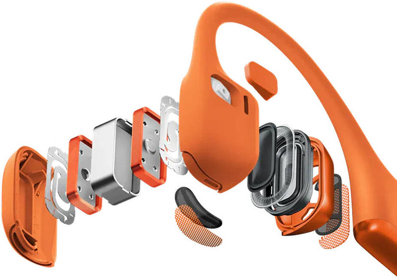 Shokz OpenRun Pro 2 Wireless Headphones, Bluetooth 5.3, Bone Conduction Technology, 12 Hours Battery Life, 101.3 dB Sensitivity, 150mAh Battery Capacity, Orange | S820-ST-OR