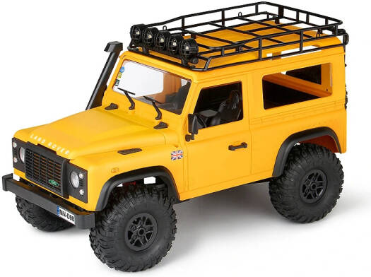 Azeon MN Model MN98 1/12 4WD Rock Crawler Off-road RC Climbing RC Cars, 280 Brushed Motor, Proportional Throttle & Steering, LED Light Function, Approach Angle 59°, Yellow | MN98