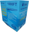 Safan UTP CAT6 Ethernet Cable, 0.96±0.1mm Insulation Diameter, HDPE Insulation Material, Cross+Nylon Wire, 5.9±0.2mm PVC Cable Diameter, 24 AWG Conductors, 305 Meters Length, Gray | SAF-24AWG