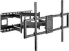 Newstar 91-LPA77696 Heavy-Duty Full-Motion TV Wall Mount, Fits 60" to 120" TVs, 120kg Max Capacity, 900x600 VESA, +5°-15° Tilt, +60°-60° Swivel Range, Integrated Cable Clips, Black | 91-LPA77696