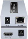 DTECH DT-7073 HDMI Single Cable Extender, 1080P @ 60hz Resolution, 225MHz Bandwidth, Up To 50 Meters Transmission Distance, Silver | DT-7073