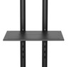 Newstar 91-T1028B TV Cart, Supports 37" to 70" TV, Up to 50kg Max Weight Capacity, Height Adjustable, +10° to -10° Tilt Range, Heavy-Duty Casters, Camera Shelf, AV Shelf, Black | 91-T1028B