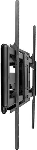 Newstar 91-LPA77696 Heavy-Duty Full-Motion TV Wall Mount, Fits 60" to 120" TVs, 120kg Max Capacity, 900x600 VESA, +5°-15° Tilt, +60°-60° Swivel Range, Integrated Cable Clips, Black | 91-LPA77696