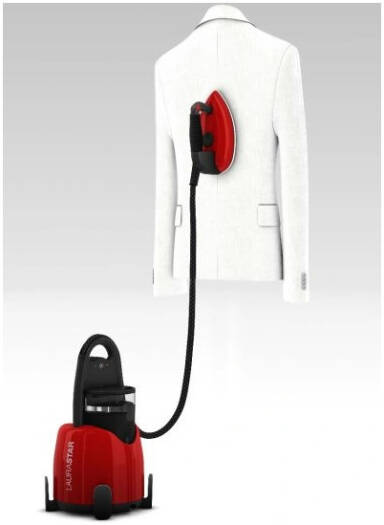 Laurastar Lift Original Red Portable Steam Generator Iron, Professional Garment Steamer with Hygienic Dry Steam, Fast Heat-Up & Vertical Steaming, Red | LS000.0804.501