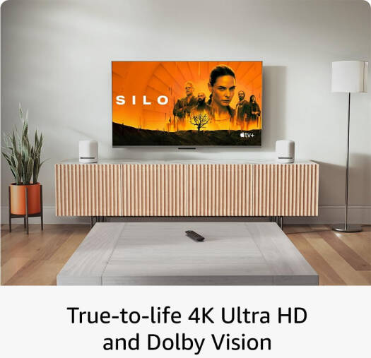 Amazon Fire TV Stick 4K Max 2nd Gen Remote, Quad-core 2.0GHz, Dolby Vision.Atmos, 16GB Storage, HDR10+, Smart Home, Bluetooth 5.2 + BLE, Wi-Fi 6E, Alexa Voice, Black | 4KMAX -2025