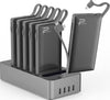 Phoni ‎PB922 6 in 1 Power Station, 10000 mAh, With Built In Cable, To Charge Multiple Devices, Portable and Safe, Black | ‎PB922 B6