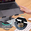 Generic Laptop Stand With Dual Cooling Fan, 360 Rotating Aluminium Computer Riser Holder For Desk, Heat Dissipation With Anti-Slip Pads, Compatible With 10-17Inch Notebook