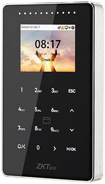 ZKTeco SC800 Simplicity Multi-Tech Card Access Control Terminal, 2.4" TFT LCD Color Screen, 3rd Party Electric Lock, Door Sensor, Exit Button, IP65 Water & Dust Res, IK04 Vandal Proof | SC800