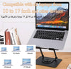 Generic Laptop Stand With Dual Cooling Fan, 360 Rotating Aluminium Computer Riser Holder For Desk, Heat Dissipation With Anti-Slip Pads, Compatible With 10-17Inch Notebook